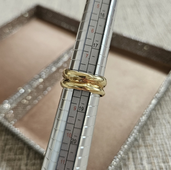 Vintage 14k Gold Enamel Serpent Wrap Coil Ring - Picture 12 of 15